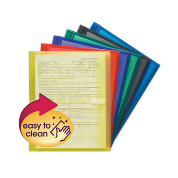 Smead® Poly Side-load Envelopes, Fold Flap Closure, 9.75 X 11.63, Assorted, 6-pack freeshipping - TVN Wholesale